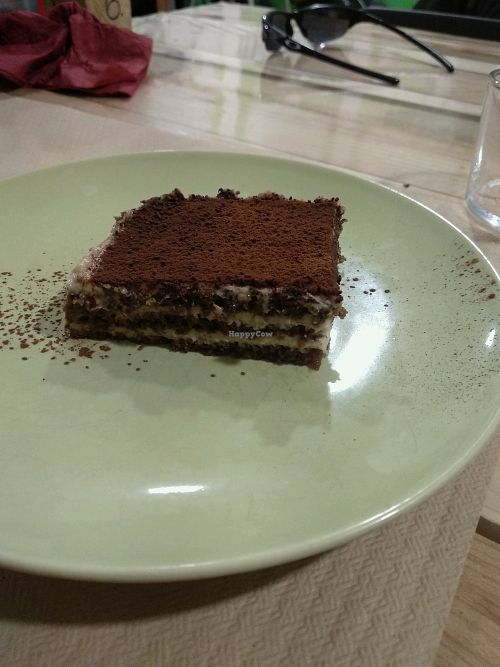 Vegan Tiramisu at Dolce Pizza y Los Veganos - Hipolit Lazaro in Barcelona