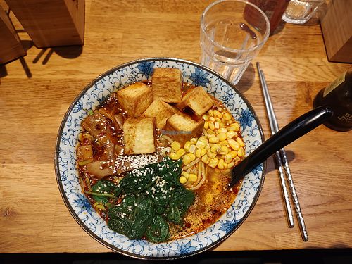 veggie slurp (vegan) with extra tofu and extra spice at Susuru Ramen in Leuven