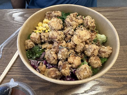 Tofu (not sure if batter is vegan)   at Mizu to-go in Vaduz