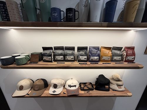 Multiple to go coffee options   at Range Coffee Roasters in Laramie