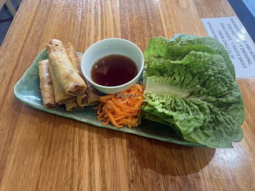 Vegan spring rolls   at Friends of Pho Williamstown in Williamstown