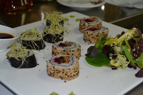 Vegan sushi at Cor Verd in Igualada