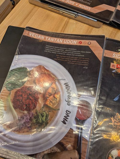 menu at UKI UKI in Warsaw