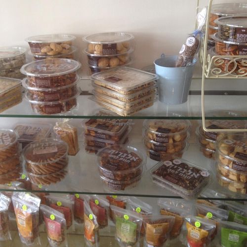 vegan baked goods at Alegria in Tel Aviv