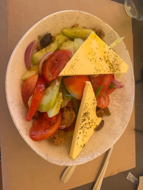 Greek salad  at Kri-Kri Restaurant in Chania