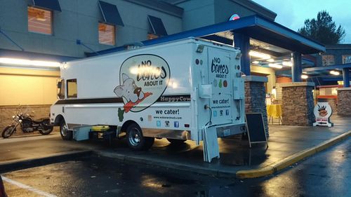 Their visit to the east side in Redmond at No Bones About It - Food Truck in Seattle