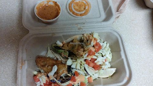 Beer battered avocado at No Bones About It - Food Truck in Seattle