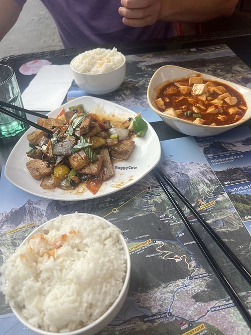 Delicious tofu!  at China Restaurant Lucky Lucky in Interlaken