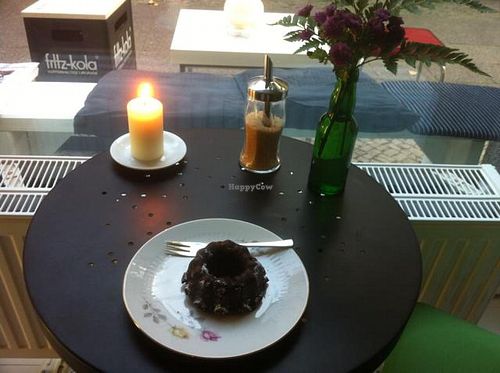 chocolate and mandarin cake at Starfucks in Berlin