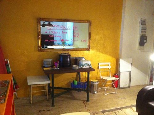 the soup buffet at Starfucks in Berlin