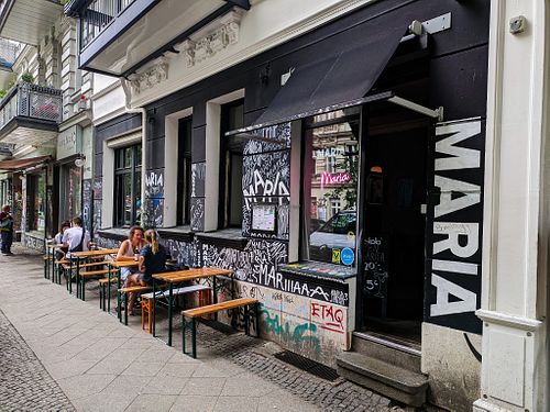 Outside of MARIA at MARIA in Berlin