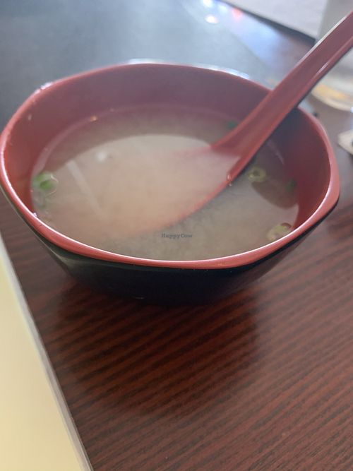 Vegan miso soup!! at Sushiko in Jacksonville