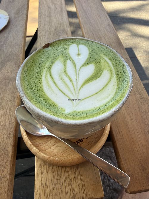 Soy matcha latte  at MaMUKI in Glebe