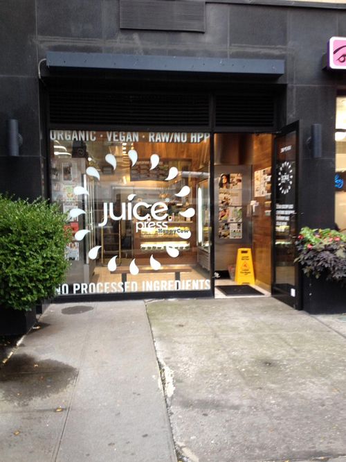 Street view at Juice Press - Upper East Side in New York City