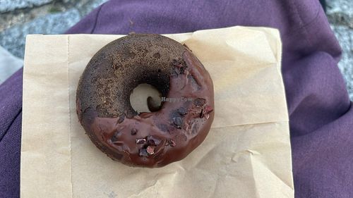 Matcha and chocolate donut  at Smoothie etc. in Kyoto