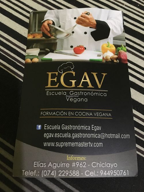 the owner also runs a vegan cooking school  at Loving Hut in Chiclayo