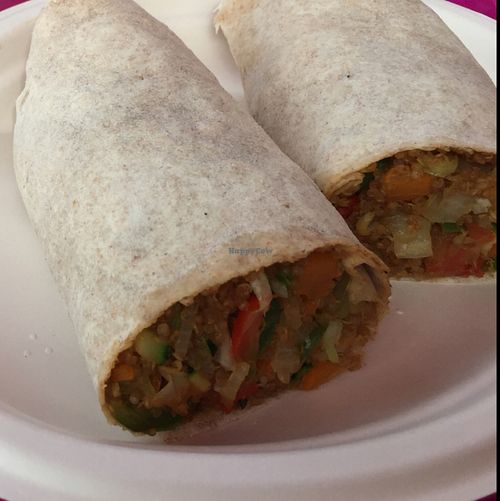 Quinoa & veggie wrap at kVegan in Tenerife