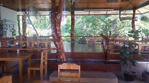 inside restaurant at Ananda Yoga Detox in Koh Phangan