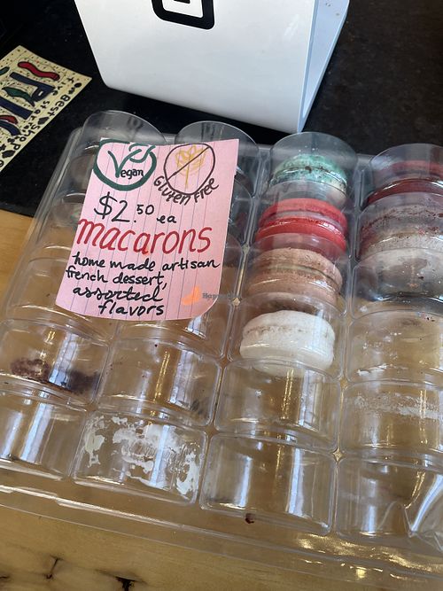 Vegan macarons  at Pluto’s Organic Cafe in Redmond