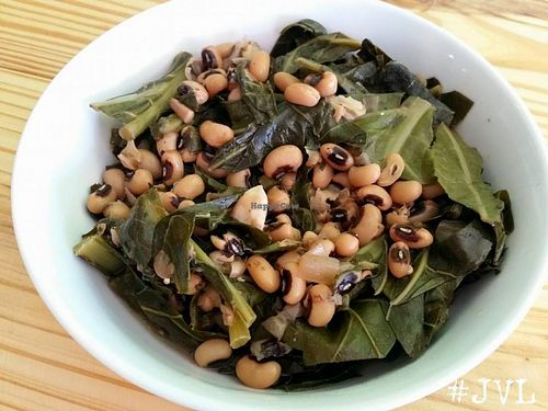 Large bowl of Peas & Greens ($4.95)  at Garden Truck in Jacksonville