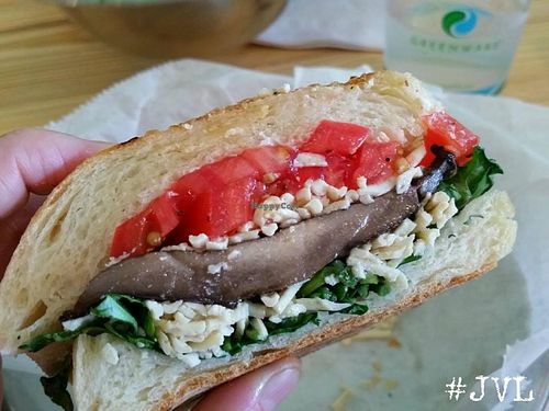 Marinated Portobello Melt Panini ($6.95 with choice of side)  at Garden Truck in Jacksonville