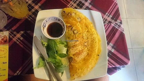 vegan pancake at Bookworm's Coffee in Ho Chi Minh City