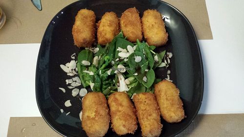Croquettes at Brotes Verdes in Caceres