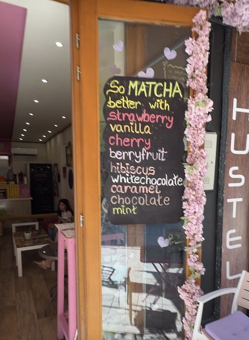 Menu options  at Smutihana  in Sarajevo