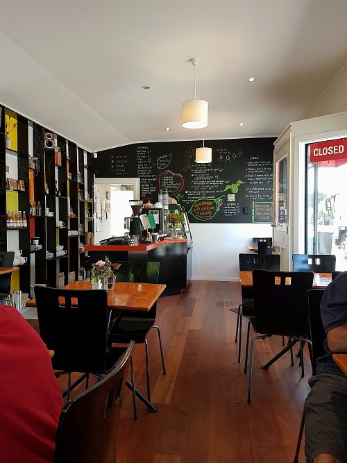 Seating at The Herb Centre Cafe in Christchurch
