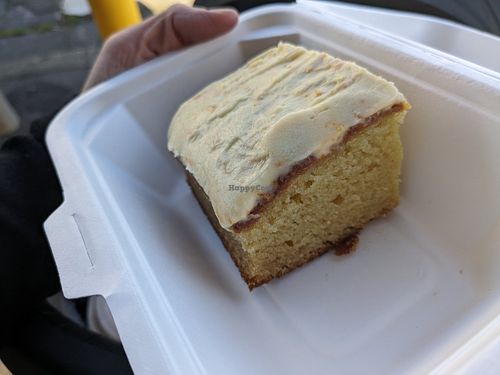 Vegan Orange Cake at Beat Street Cafe in Christchurch