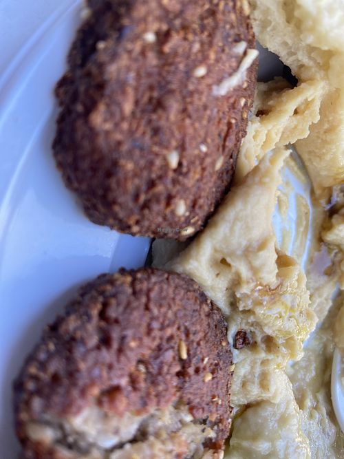 Hummus falafel  at Vegan House in Milano