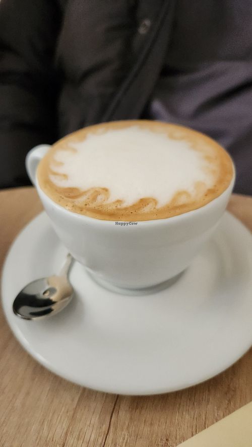 Cappuccino at OMNES CAFFE Arleta in Cesky Krumlov