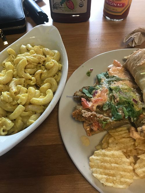 ";Chik-in"; panini , chips , mac n cheese at Killer Vegan in Union