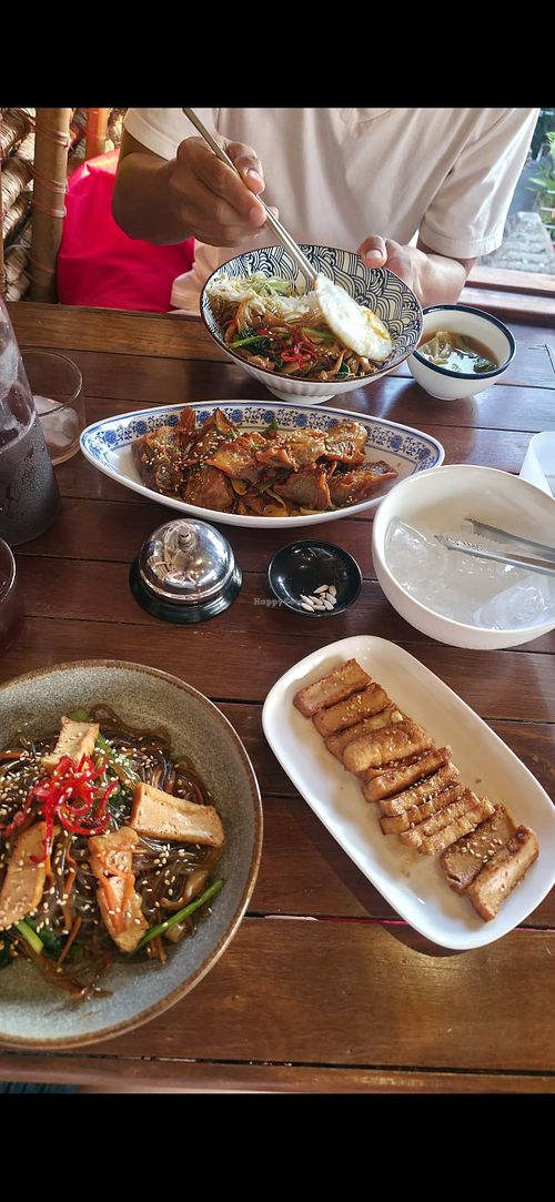 Japchae, tofu at Satu Mangkok (One Bowl Food) in Bali