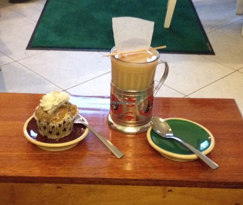 fantastic vegan cupcake at KIRAS - Totoriu 7 in Vilnius