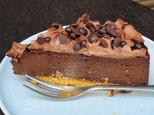 Dark chocolate cake at KIRAS - Totoriu 7 in Vilnius