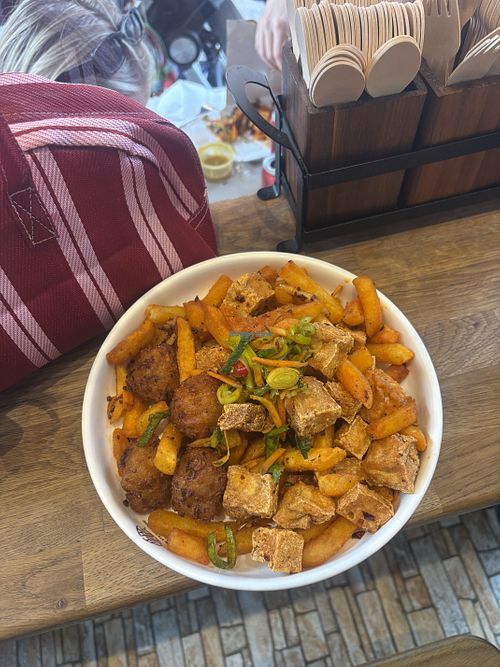 Vegan spice bag  at Xian Street Food Dublin in Dublin