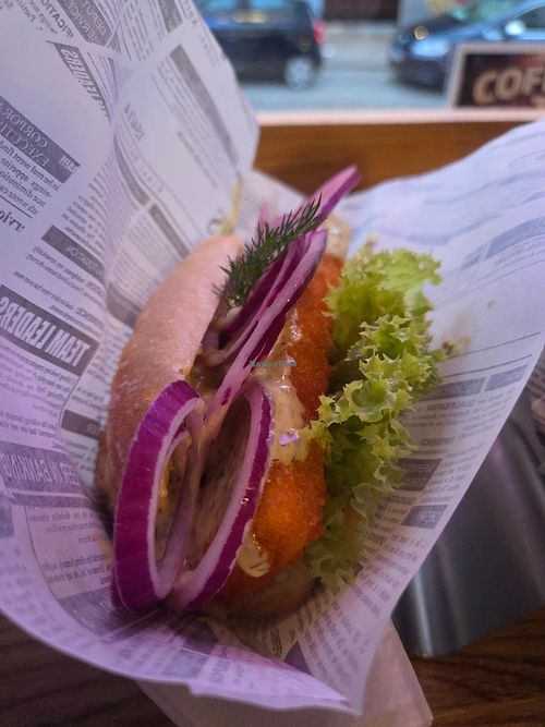 Backvischbrötchen at Kleine Haie Grosse Fische in Hamburg