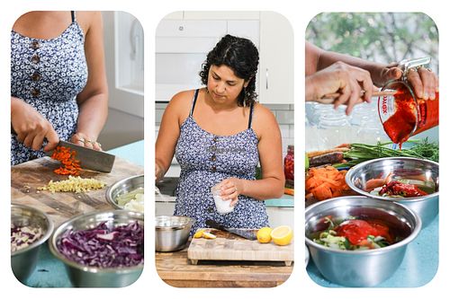 Join me for a fun vegan cooking class! at Roni's Kitchen in Calgary