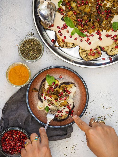 Grandma's Special Eggplants from Persian Delight class at Roni's Kitchen in Calgary