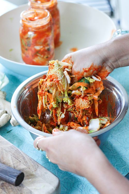 Kimchi from 'Crafting Your Own Fermented Foods' class at Roni's Kitchen in Calgary