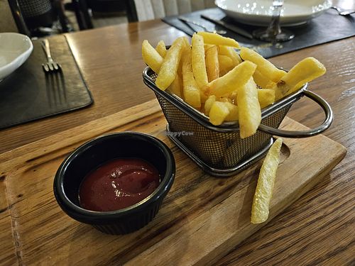 French fries at Emirhan Restaurant in Samarkand