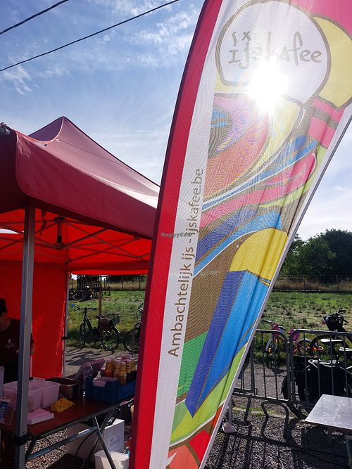 Vegan ice cream at event at IJskafee Diest in Diest