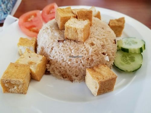 vegan fried rice at Thai Meal in Plantation