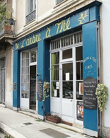 outside at L'Arbre a The in Grenoble
