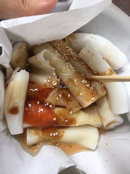 Rice rolls at Affinity Vegetarian in Kowloon