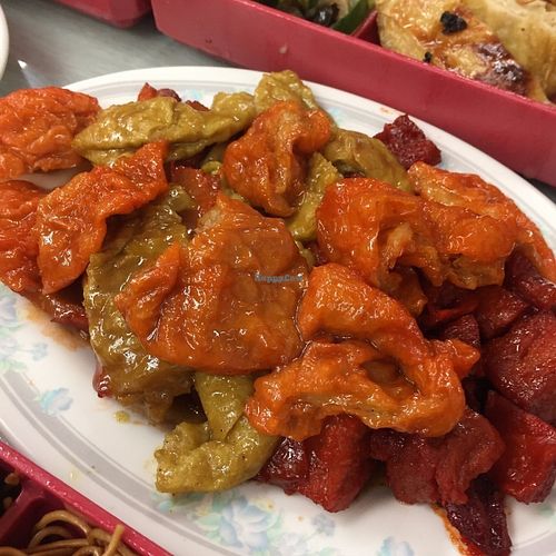 Assorted wheat gluten at Chai Chi Bo in New Territories