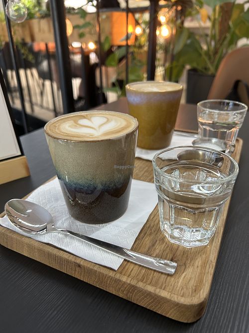 Oat cappuccino   at U Café  in Prague