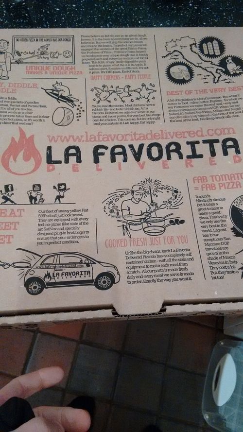 Delivered at La Favorita - Blackhall in Edinburgh