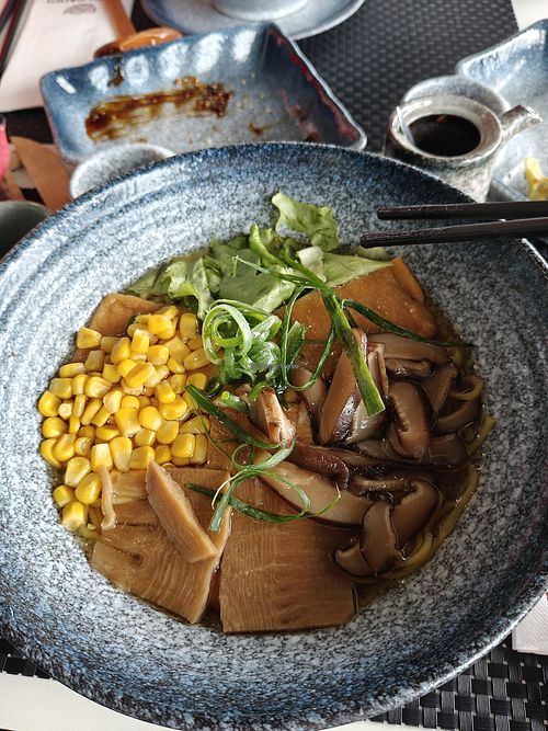Kinoku Supu Ramen without Eggs (vegan) at YUZU RAMEN in Sao Miguel